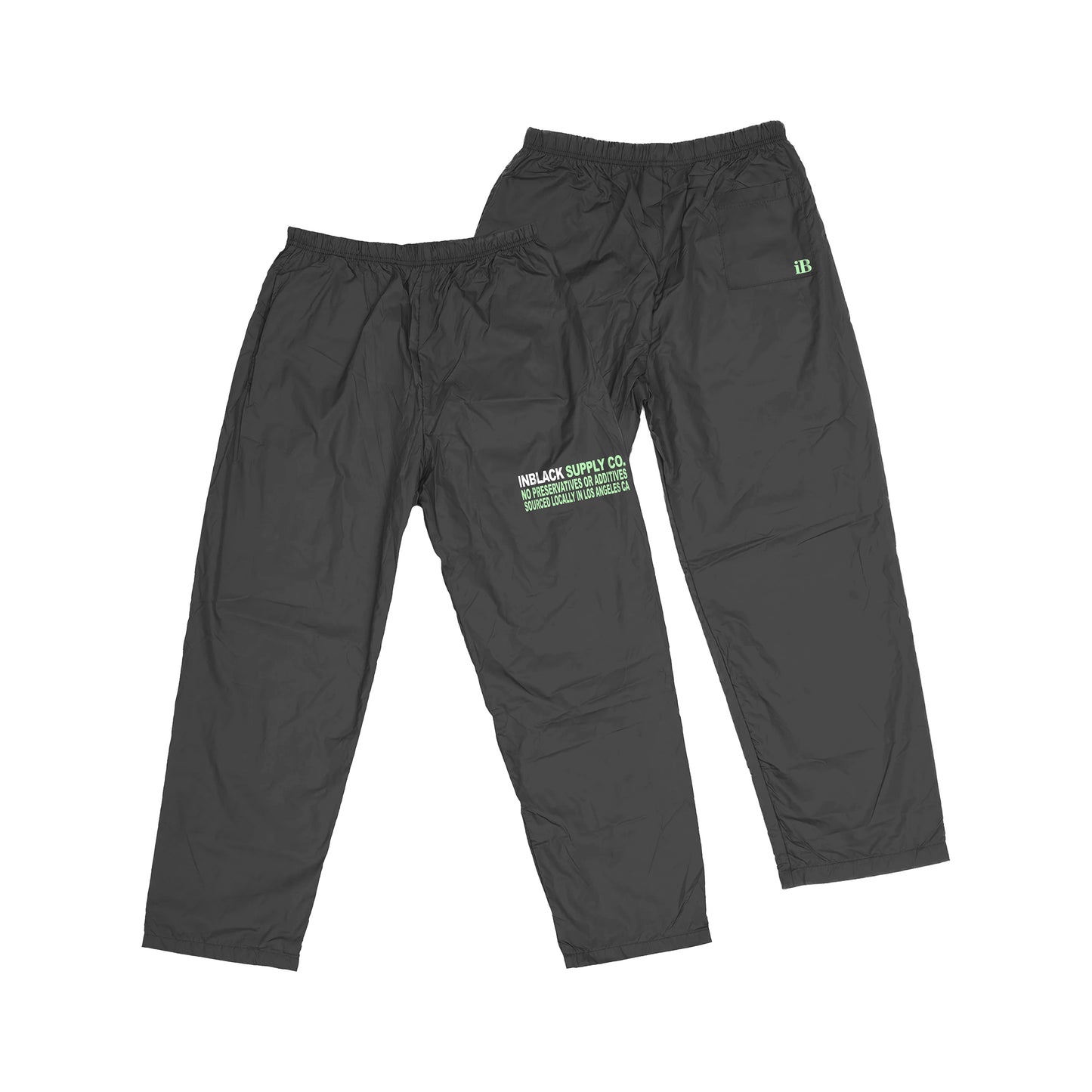 IB SUPPLY CO. NYLON TRACK PANTS