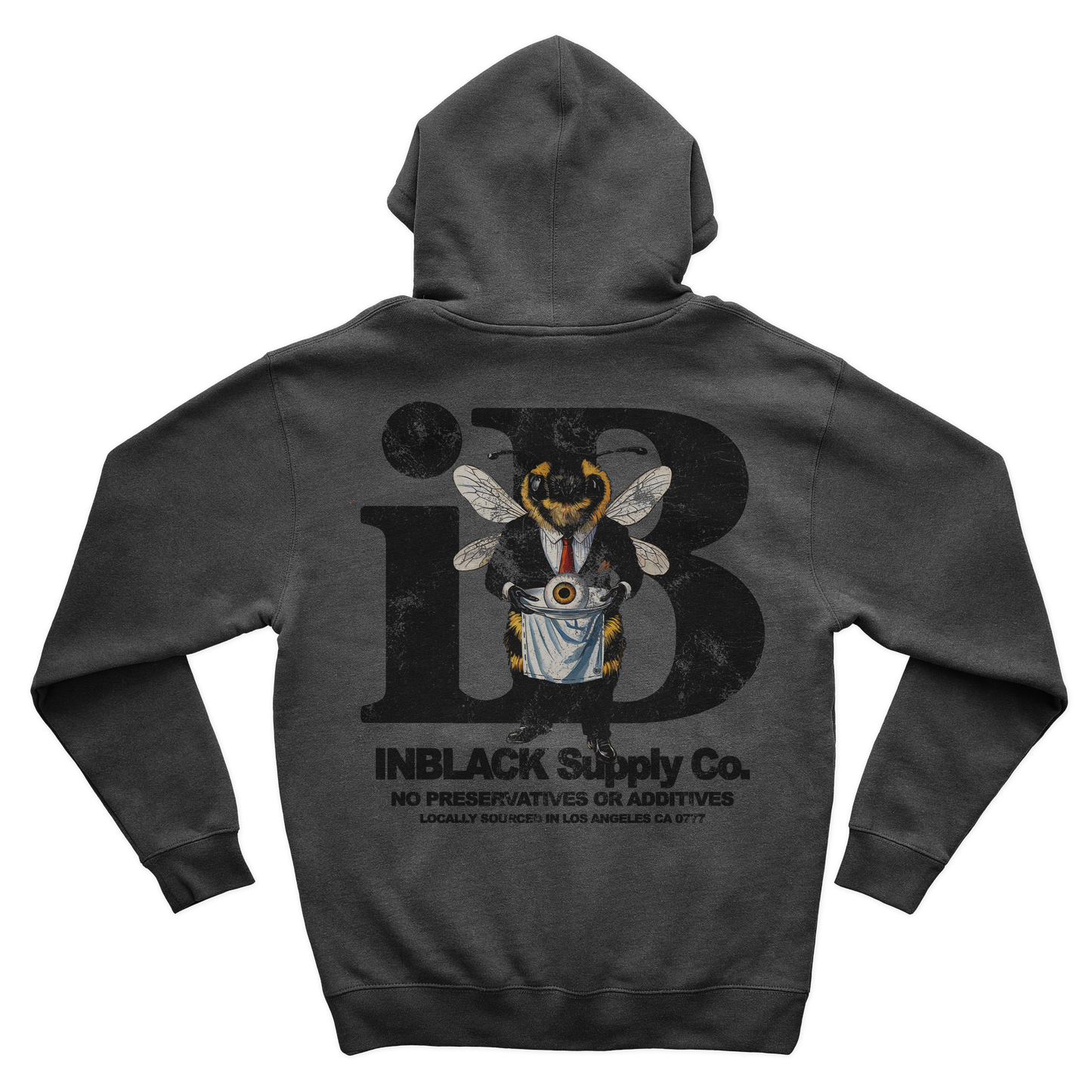 IB SUPPLY CO HOODY (ASH BLACK)