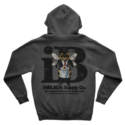IB SUPPLY CO HOODY (ASH BLACK)